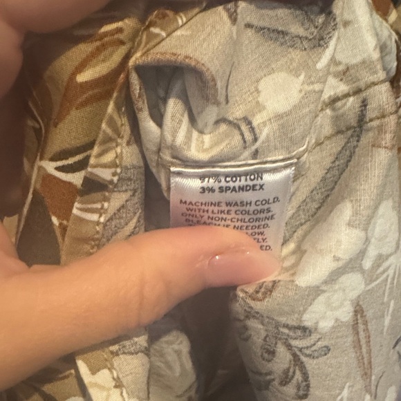 14th & Union • NWT Men's Floral Brown Short Sleeve Shirt - Picture 6 of 7